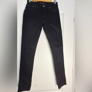Nudie Jeans Black Jeans, Size 27”